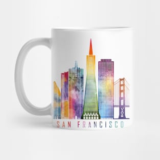 San Francisco Skyline Watercolor Mug